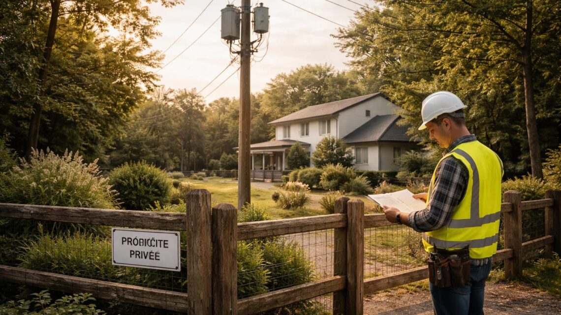 Comprendre l&rsquo;indemnisation pour un poteau électrique sur terrain privé et ses implications