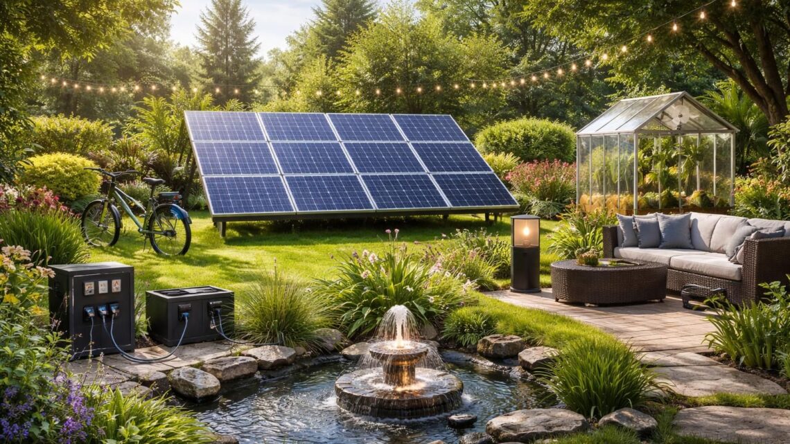Les surprises : que peut-on alimenter avec un panneau solaire 3000w dans votre jardin ?